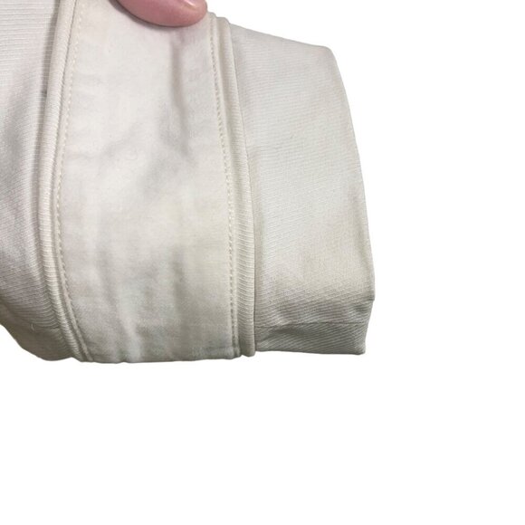 Twenty Second 22 Womens Duster Coat Size Large White Pockets Military Lined - Picture 8 of 10